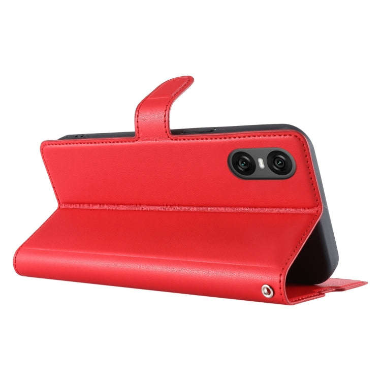 For Sony Xperia 5 VI Voltage Ultra-thin Dot Leather Phone Case(Red)