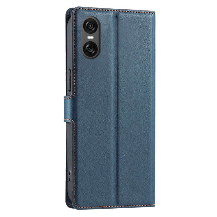 For Sony Xperia 5 VI Voltage Ultra-thin Dot Leather Phone Case(Blue)