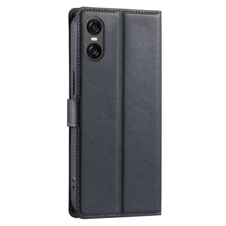 For Sony Xperia 10 VI Voltage Ultra-thin Dot Leather Phone Case(Black)
