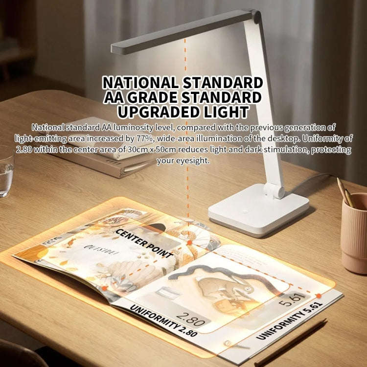 Original Xiaomi Mijia LED Desk Lamp 2 Lite Anti Blue-ray Three Levels Brightness, US Plug(White)