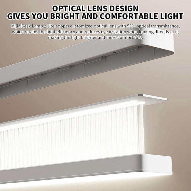 Original Xiaomi Mijia LED Desk Lamp 2 Lite Anti Blue-ray Three Levels Brightness, US Plug(White)