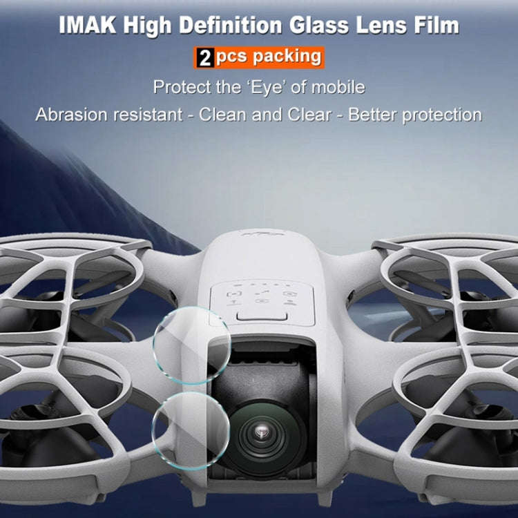 For DJI Neo 2 PCS/Set IMAK HD Glass Rear Camera Lens Film