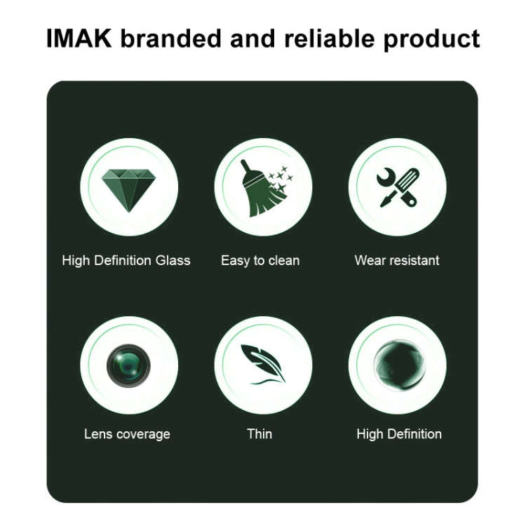 For DJI Neo 2 PCS/Set IMAK HD Glass Rear Camera Lens Film