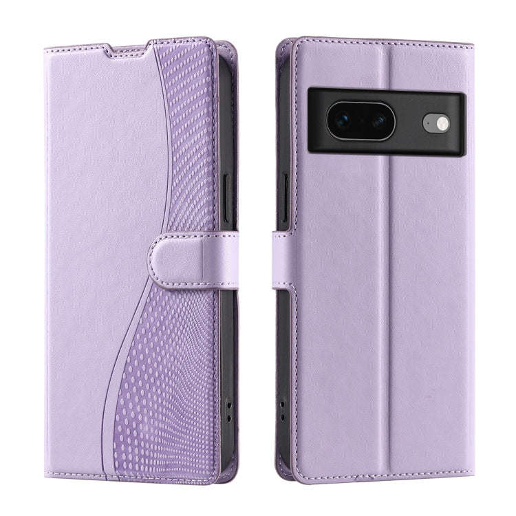 For Google Pixel 7 Voltage Ultra-thin Dot Leather Phone Case(Purple)