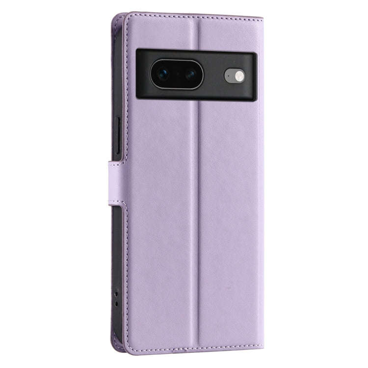For Google Pixel 7 Voltage Ultra-thin Dot Leather Phone Case(Purple)