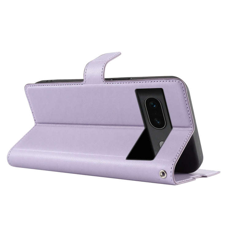For Google Pixel 7 Voltage Ultra-thin Dot Leather Phone Case(Purple)