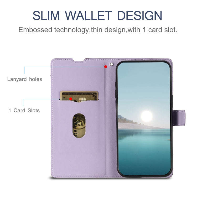 For Google Pixel 7 Voltage Ultra-thin Dot Leather Phone Case(Purple)