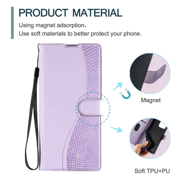 For Google Pixel 7 Voltage Ultra-thin Dot Leather Phone Case(Purple)
