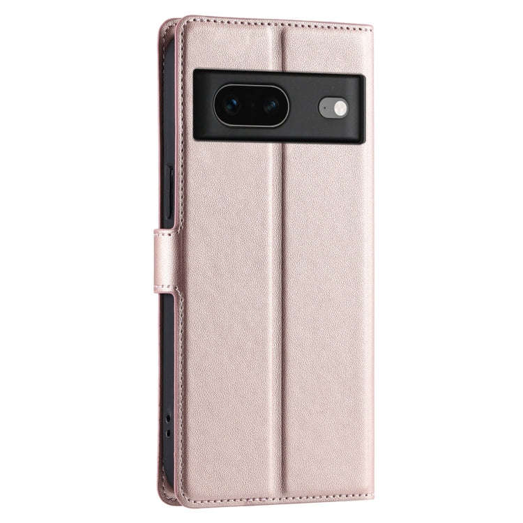 For Google Pixel 7 Voltage Ultra-thin Dot Leather Phone Case(Rose Gold)