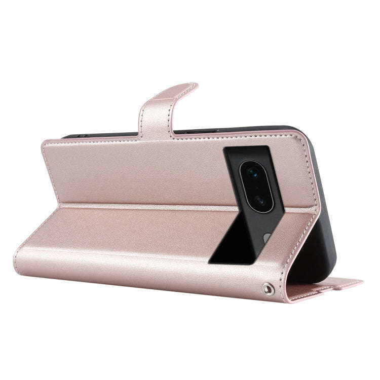 For Google Pixel 7 Voltage Ultra-thin Dot Leather Phone Case(Rose Gold)