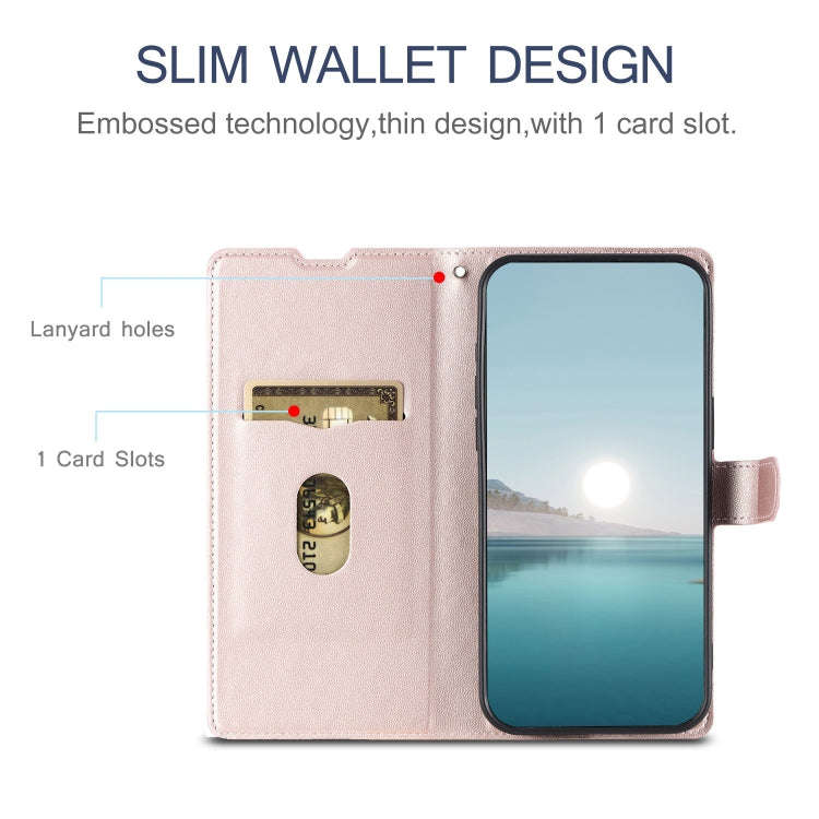 For Google Pixel 7 Voltage Ultra-thin Dot Leather Phone Case(Rose Gold)