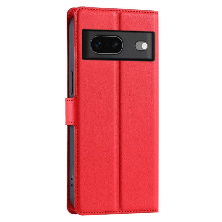 For Google Pixel 7 Voltage Ultra-thin Dot Leather Phone Case(Red)