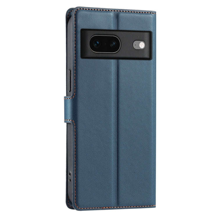 For Google Pixel 7 Voltage Ultra-thin Dot Leather Phone Case(Blue)