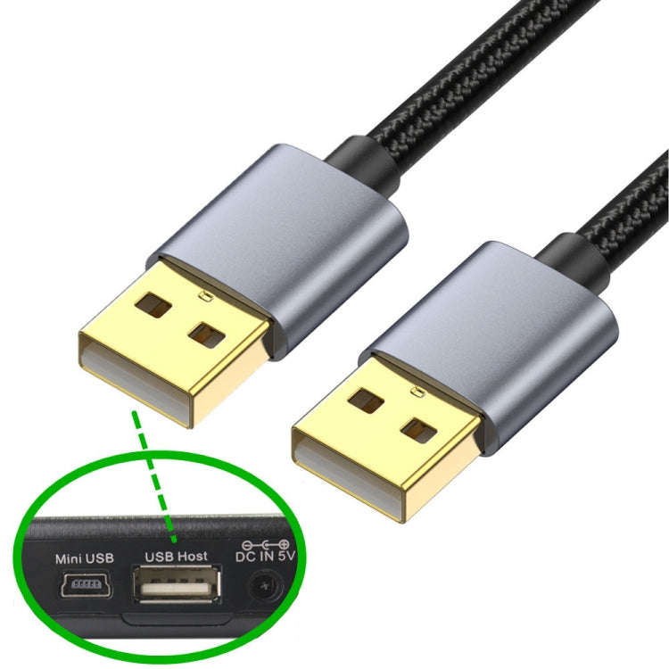 USB2.0 Male to Male Extension Data Charging Cable, Length:0.3m