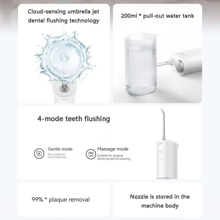 Original Xiaomi Mijia F400 Portable Electric Oral Irrigator, Capacity: 200mL(White)