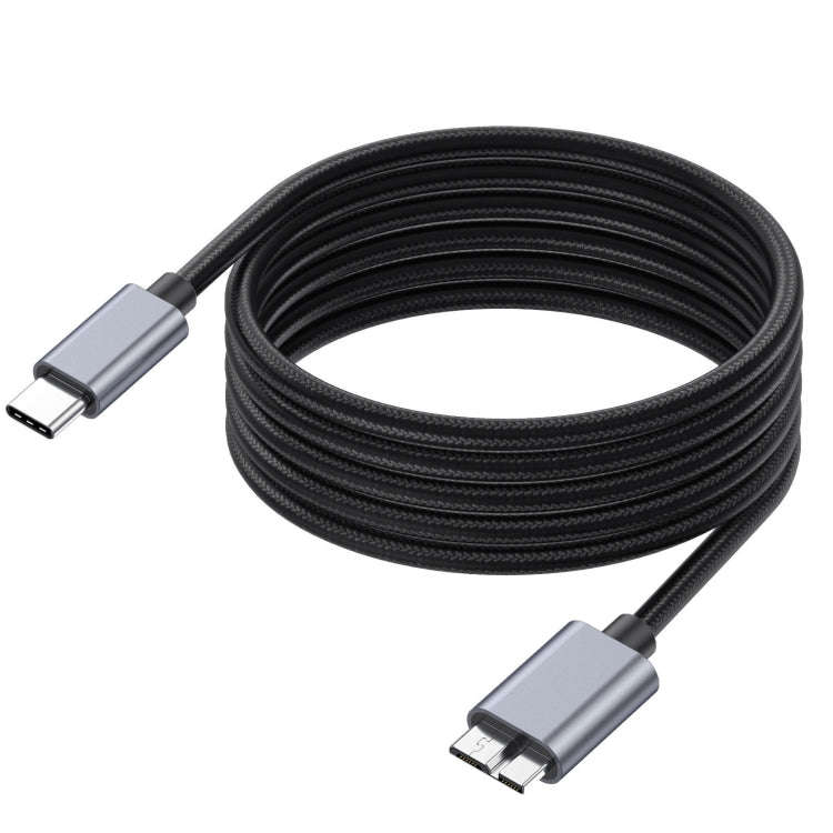 10Gbps USB-C / Type-C 3.1 to Micro B Mobile Hard Disk Adapter Cable, Length:3m