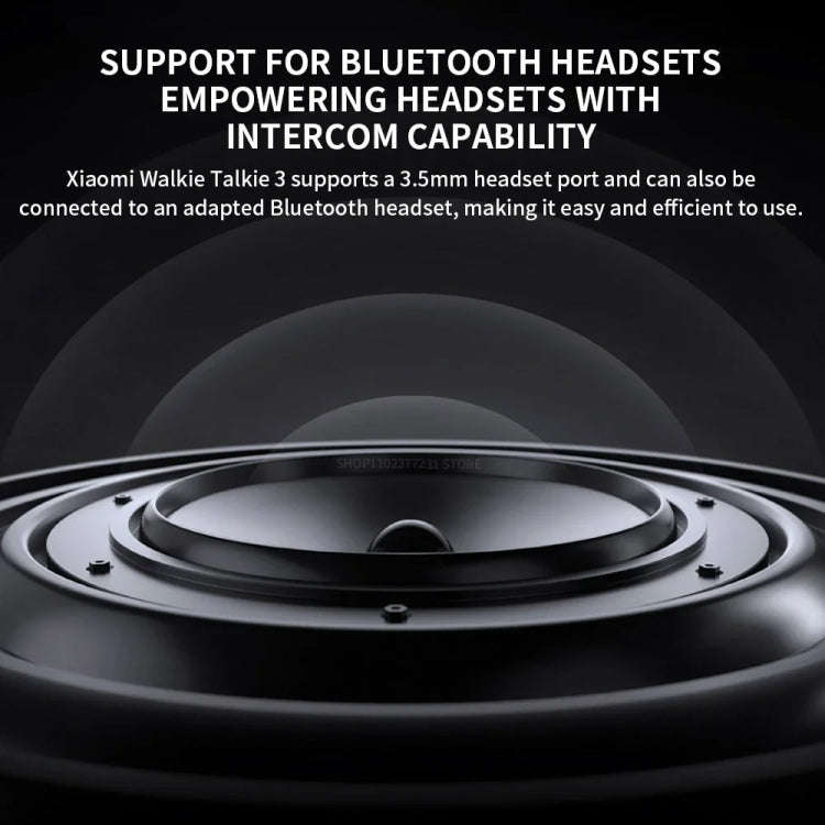 Original Xiaomi IP65 Waterproof UV Dual Band Walkie Talkie 3(Black)