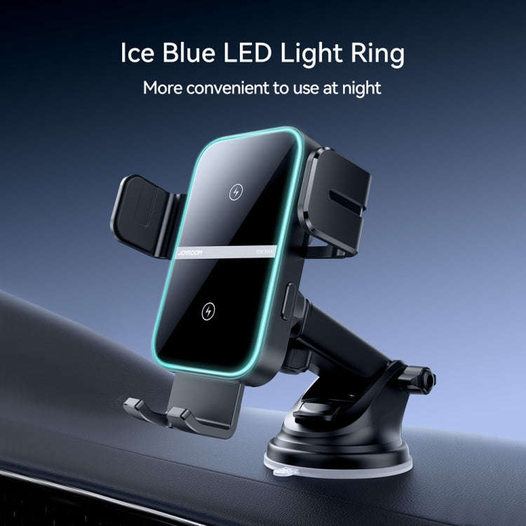 JOYROOM JR-ZS246S Car Instrument Platform Wireless Charger Phone Holder(Black)