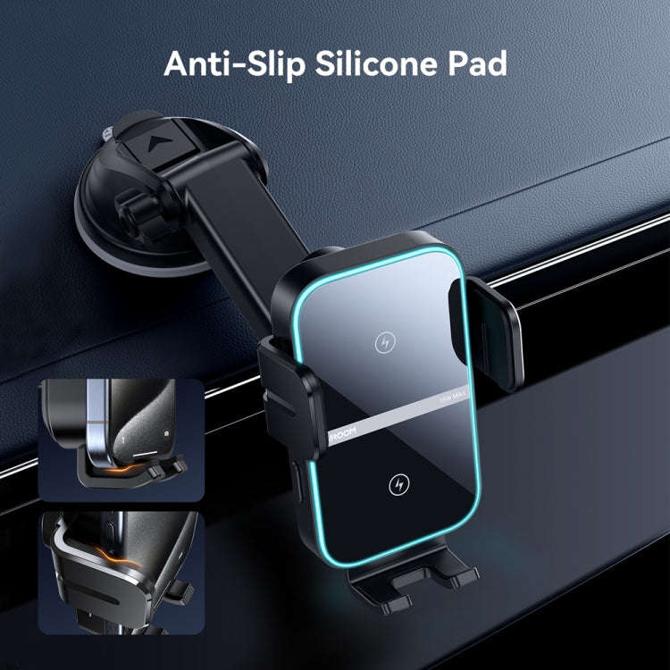 JOYROOM JR-ZS246S Car Instrument Platform Wireless Charger Phone Holder(Black)