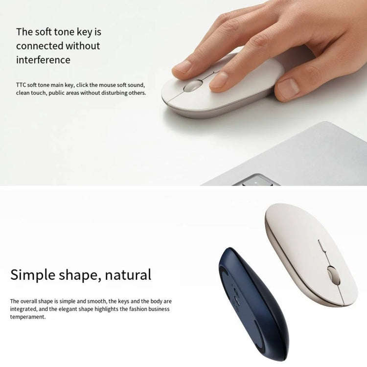 Original Xiaomi XMBXSB01YM Bluetooth Dual Mode Silent Portable Mouse 3(Gold)
