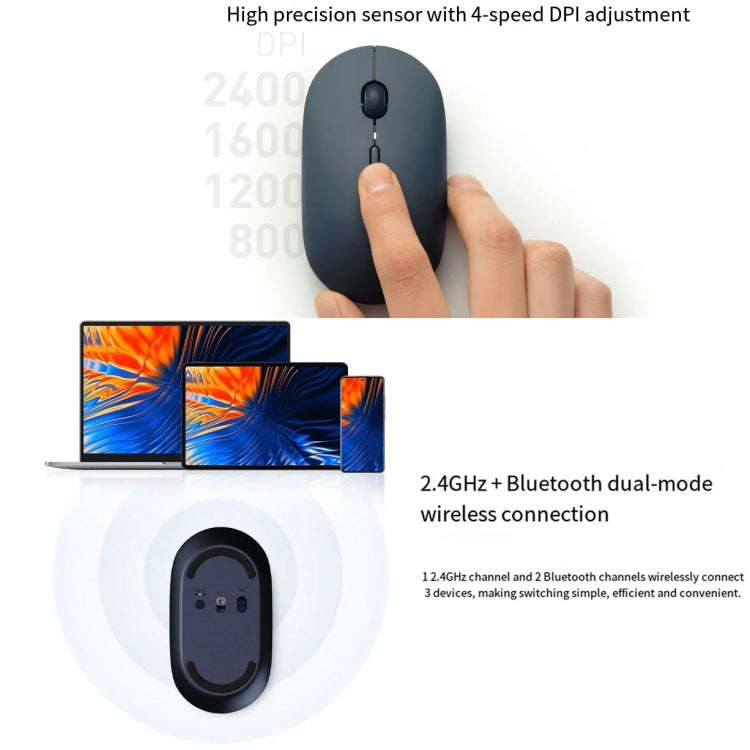Original Xiaomi XMBXSB01YM Bluetooth Dual Mode Silent Portable Mouse 3(Gold)