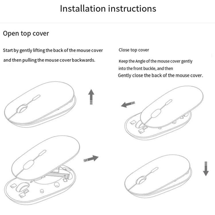 Original Xiaomi XMBXSB01YM Bluetooth Dual Mode Silent Portable Mouse 3(Gold)