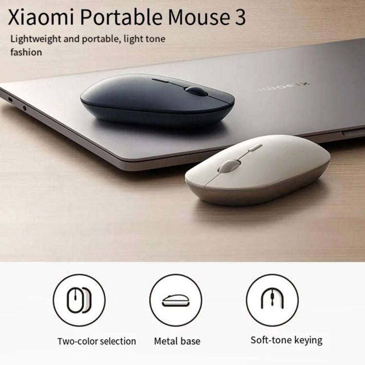 Original Xiaomi XMBXSB01YM Bluetooth Dual Mode Silent Portable Mouse 3(Gold)