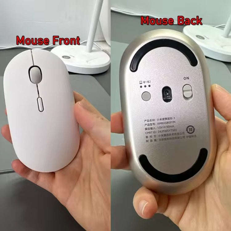 Original Xiaomi XMBXSB01YM Bluetooth Dual Mode Silent Portable Mouse 3(Gold)