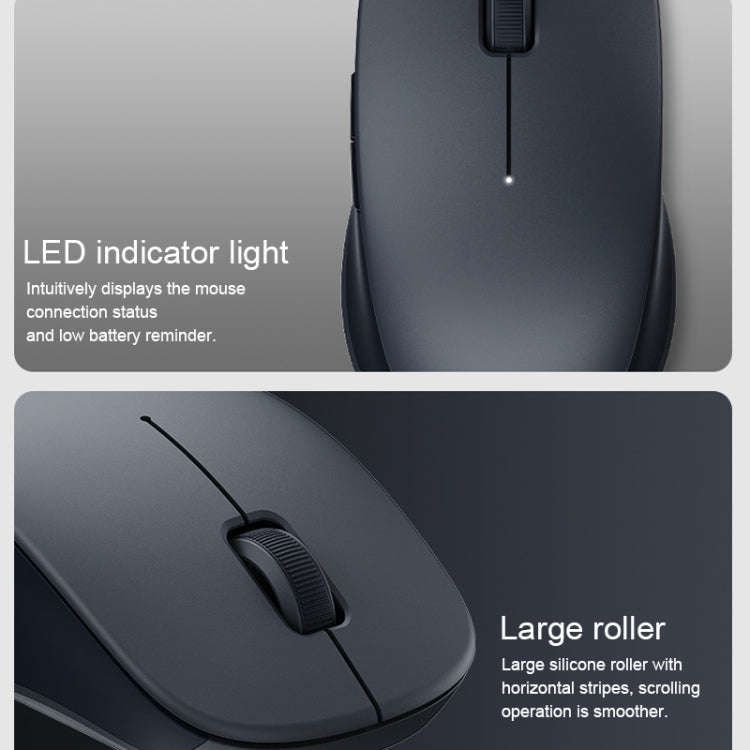 Original Xiaomi XMSMSB01YM 1200DPI Bluetooth Dual Mode Wireless Mouse 2(Black)
