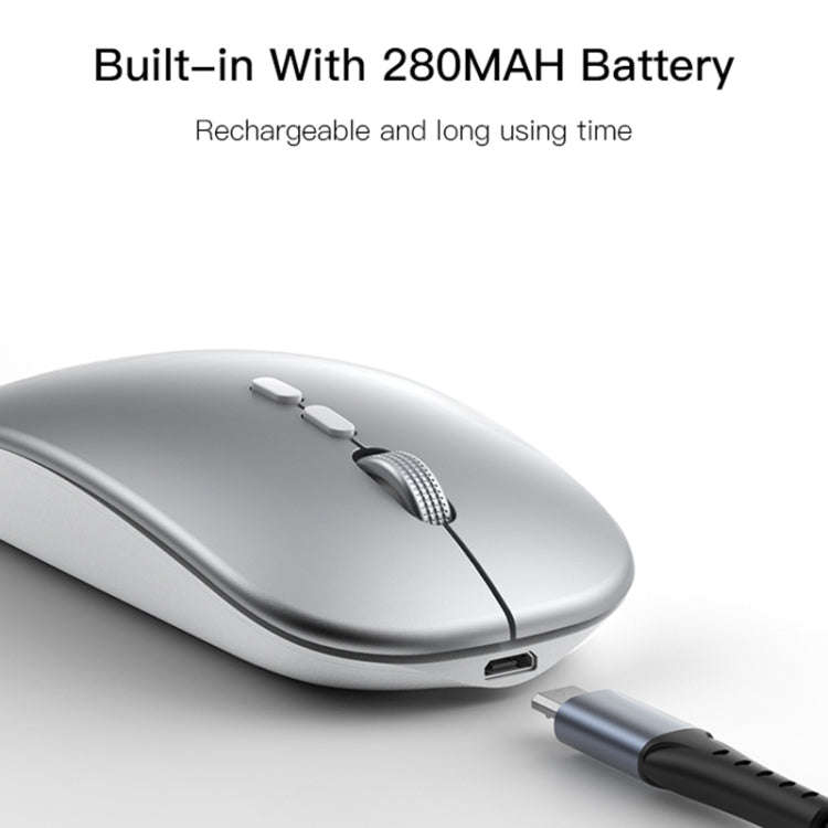 Yesido KB15 Slim 2.4G Rechargeable Wireless Optical Mouse(White)