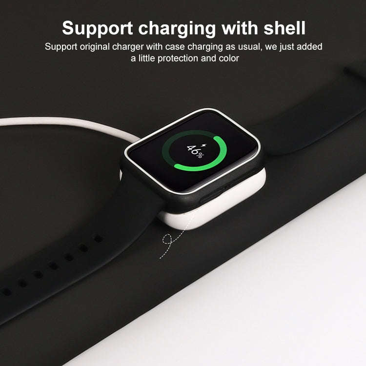 For OPPO Watch 46mm Smart Watch TPU Protective Case, Color:Black+Yellow