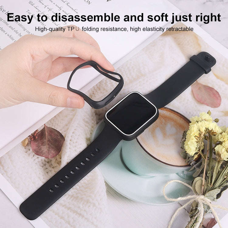 For OPPO Watch 46mm Smart Watch TPU Protective Case, Color:Black+Yellow