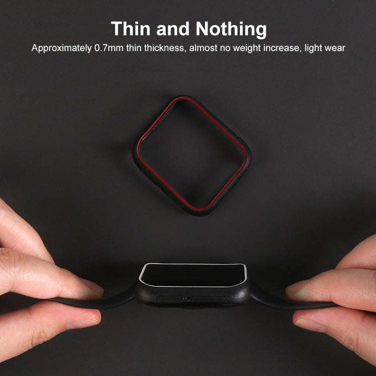 For OPPO Watch 46mm Smart Watch TPU Protective Case, Color:Black+Yellow
