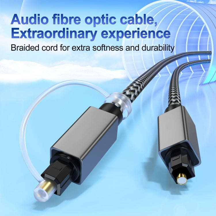 OD5.0mm Toslink Male to Male Digital Optical Audio Cable, Length:5m