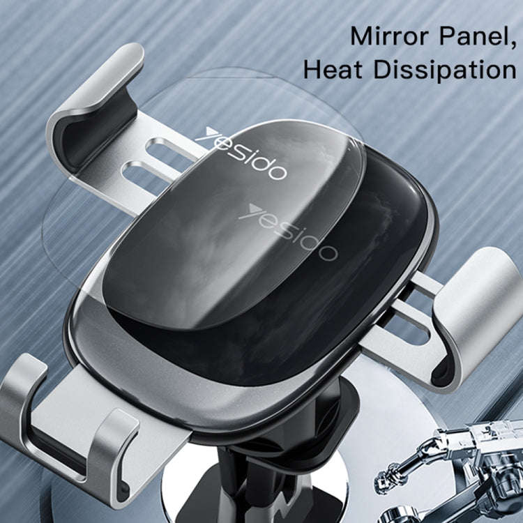 Yesido C122 Car Air Outlet Gravity Clamp Arm Mobile Phone Holder(Black)