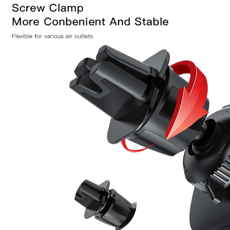 Yesido C122 Car Air Outlet Gravity Clamp Arm Mobile Phone Holder(Black)