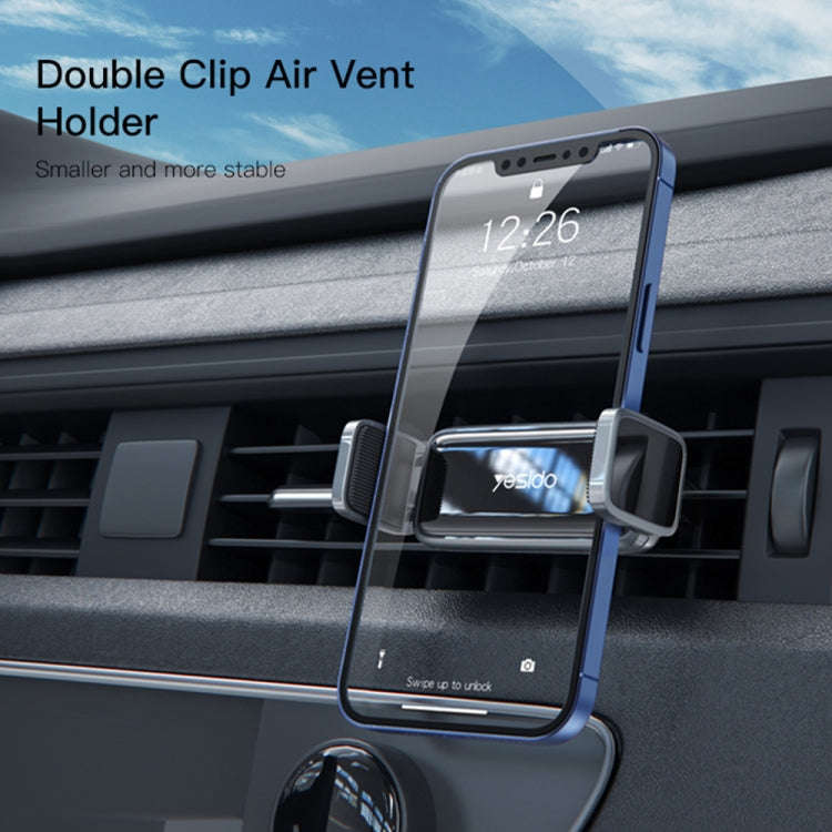 Yesido C124 Car Air Outlet Mini Clamp Mobile Phone Holder(Black)