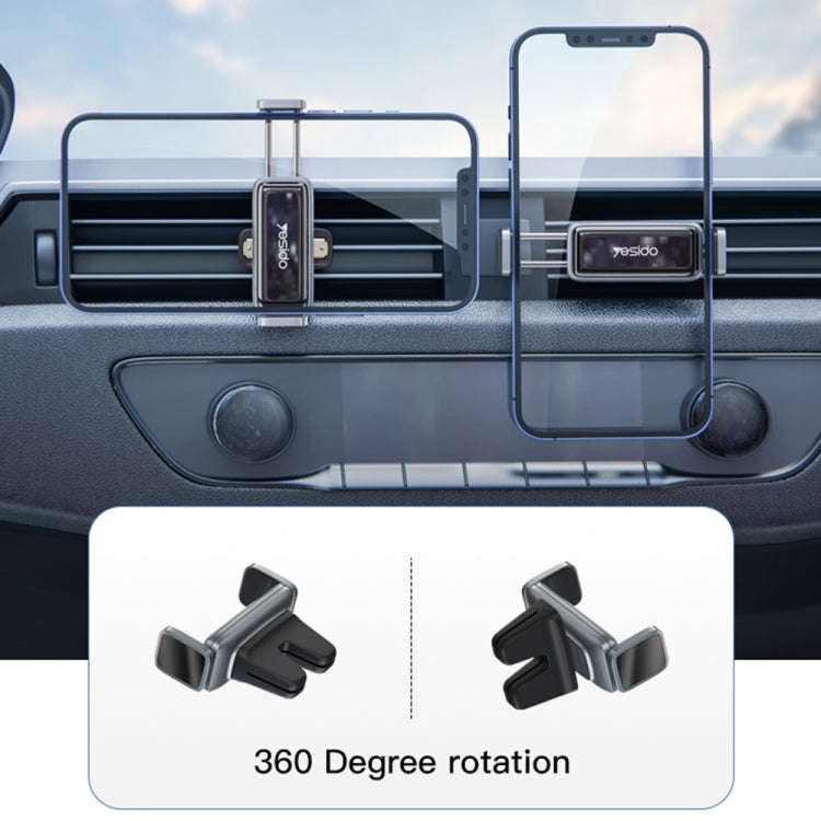 Yesido C124 Car Air Outlet Mini Clamp Mobile Phone Holder(Black)