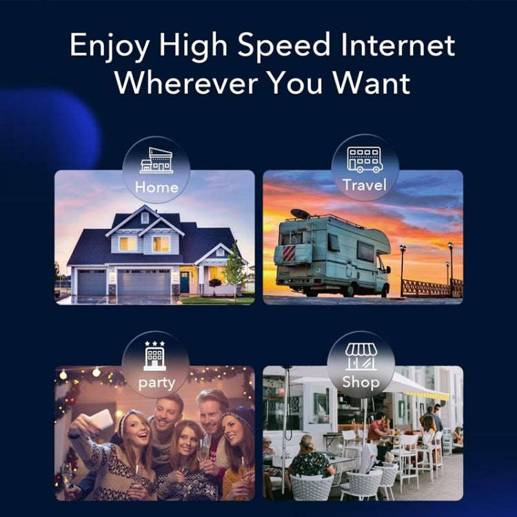 1200M High Speed Dual Band 5G Gigabit WiFi Wireless Router, Plug Type:EU Plug