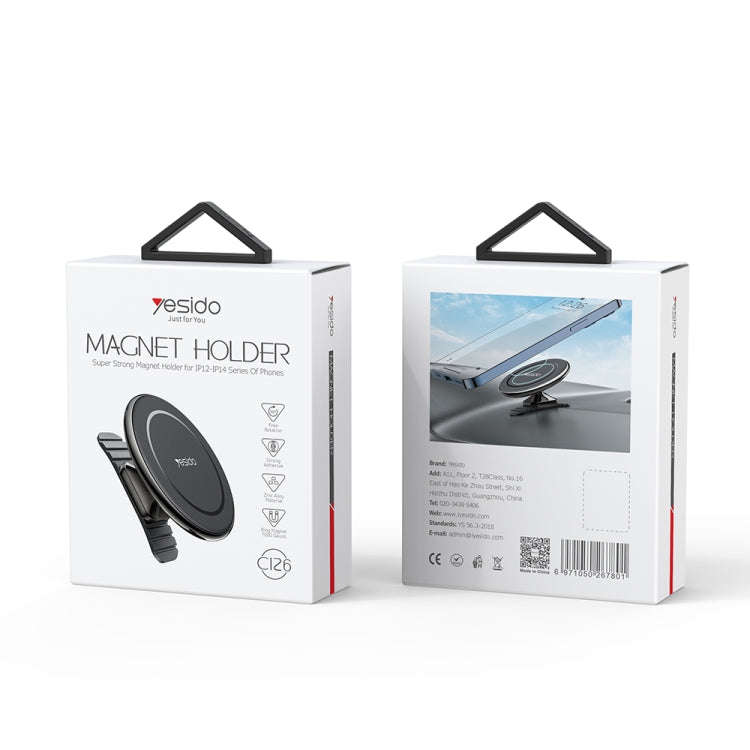Yesido C126 Car Center Console Magsafe Magnetic Phone Holder(Black)