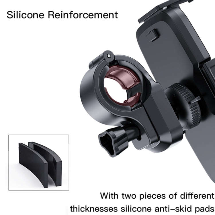 Yesido C127 Dual Side Adjustable Bicycle Handle Phone Holder(Black)
