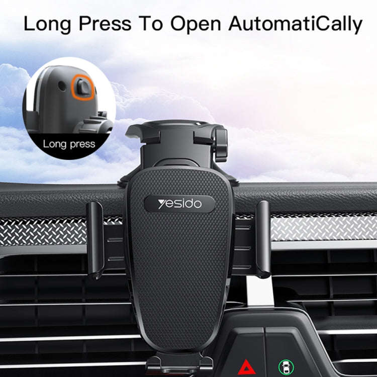 Yesido C130 Car Dashboard Suction Cup Type Mobile Phone Holder(Black)
