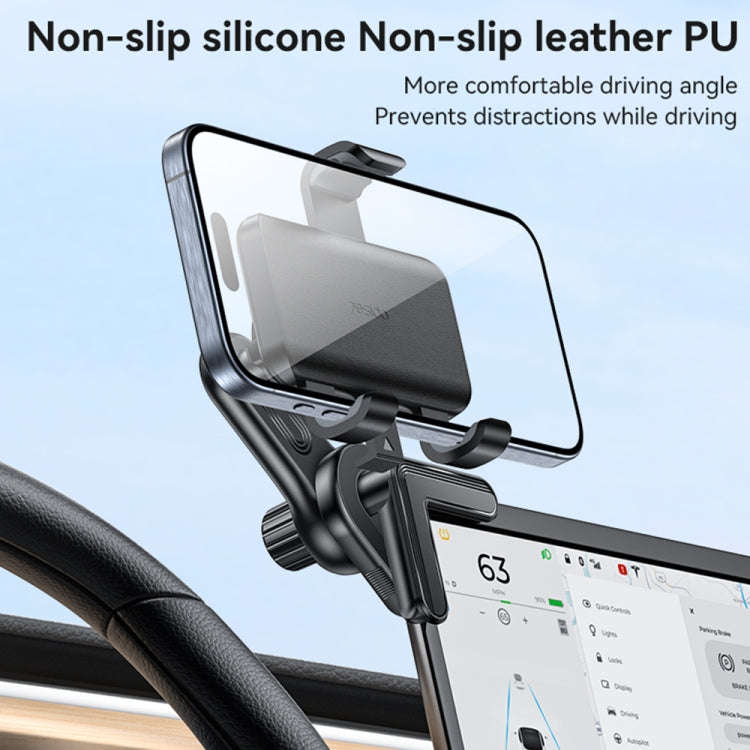 Yesido C250 Phone Clamp Holder For Car Floating Screen(Black)