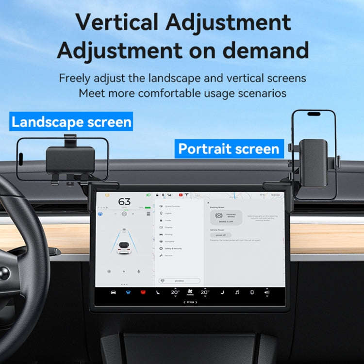 Yesido C250 Phone Clamp Holder For Car Floating Screen(Black)