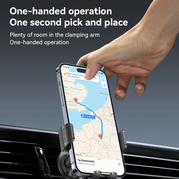 Yesido C251 Car Air Outlet Gravity Clamp Mobile Phone Holder(Black)