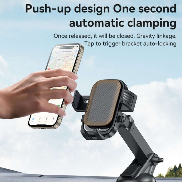 Yesido C267 Suction Cup Gravity Clamp Car Phone Holder(Black)