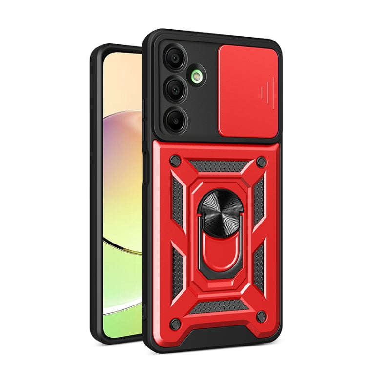 For Samsung Galaxy A16 5G Sliding Camera Cover Design TPU+PC Phone Case(Red)