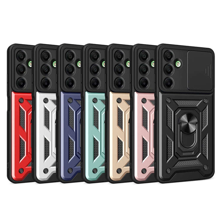 For Samsung Galaxy A16 5G Sliding Camera Cover Design TPU+PC Phone Case(Silver)