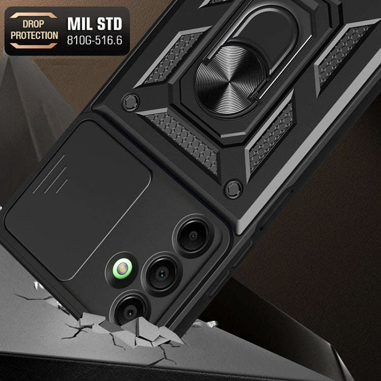 For Samsung Galaxy A16 5G Sliding Camera Cover Design TPU+PC Phone Case(Silver)