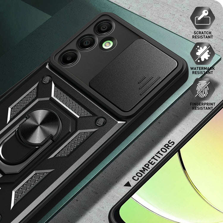 For Samsung Galaxy A16 5G Sliding Camera Cover Design TPU+PC Phone Case(Silver)